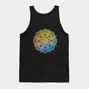 Neon Mandala Bloom Tank Top